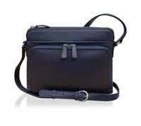 ili New York Borsa a tracolla in pelle da donna W/laterale organizza borsa, Blu marino classico, taglia unica