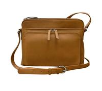 ili New York Leather Shoulder Handbag W/Side Organize, Borsa a Tracolla Donna, Sella Antica, One Size