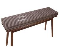 ILiemao Cuscino per Panca da Esterno Cuscini per Sedie Cucina Divano 80x40 120x40 Giardino 100x40 110x40 120x50 Interno 40x40 Rotondo Quadrato 8cm Spesso Peluche Velluto Inverno(110x45 cm)