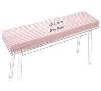 ILiemao Cuscino per Panchina da Esterno per Giardino 110x50 100x40 40x40 Panca Interno 1 2 3 Posti Sedia Cucina Finestra Cuscini Coprisedia Rotondo 8cm Spesso Peluche Velluto Inverno(110x45 cm)