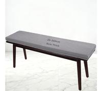 ILiemao Cuscino Sedia Ufficio Cucina Rotondo per Panchina da Esterno Giardino Panca Interno Cuscini Mobili Rattan Sedie Divano Rettangolare 8cm Spesso Peluche Velluto Inverno(110x45 cm)