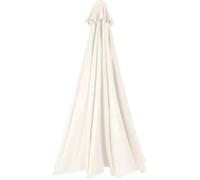 ILiemao Telo di Ricambio per Ombrellone da Giardino 8 Stecche/6 Stecche 3.5/3.0/3.30/2.7/2.5/2.30m Copertura Esterno Baldacchino Solo Tettuccio Impermeabile(Beige Bianco,8 Ribs 4.0m)