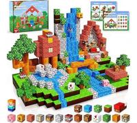 ILIEMOC 100 blocchi magnetici da 2,3 cm, per costruzione creativa e impilamento, cubi magnetici per giochi STEM in stile mondo aperto, per bambini dai 3 anni in su, per ragazzi e ragazze