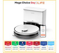 ILIFE A30 PRO 5000Pa aspirazione, Robot aspirapolvere e Mop Combo, autosvuotamento, capacità di 60 ILIFE A30PRO