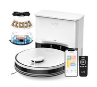 ILIFE A30 Pro - Aspirapolvere e mocio, stazione di auto-pulizia per 60 giorni, aspirazione 5000 Pa, navigazione LiDAR, WiFi 2.4G/App/Alexa/Telecomando, spazzola rullo per tappeti e pavimenti duri