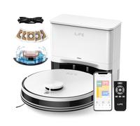 ILIFE Robot aspirapolvere e mocio A30 Pro, stazione di svuotamento automatico per 60 giorni, navigazione LiDAR, mappatura della casa, zone vietate, app/Alexa/telecomando, per pavimenti duri, moquette