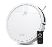 ILIFE Robot aspirapolvere V2, aspirazione senza grovigli, durata di 120 minuti, sottile, auto-ricarica, ideale per peli di animali domestici e pavimenti duri