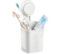 ilikable Porta Spazzolino a Ventosa Porta Spazzolini Bagno Senza Foratura Portaspazzolino Bagno Elettrico Impermeabile Organizer Portaspazzolino per Spazzolino, Dentifricio e Rasoio