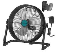 ILIKEPOW Ventilatore a batteria da 12 pollici per batteria Makita da 18 V, ventilatore portatile da pavimento con alimentatore di rete e uscita USB, angolo regolabile a 360°, per campeggio, ufficio