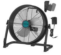 ILIKEPOW Ventilatore da Pavimento 12'' per Batteria Makita 18V, Adattatore & USB Type-C, Ventilatore da Terra Industriale Silenzioso, Velocità Variabile, Orientabile 360° per Cantiere, Casa, Campeggio