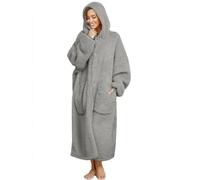 ililmmoe Coperta con cappuccio in peluche per donne e uomini, super calda e accogliente, grande coperta indossabile con cappuccio, abbigliamento per la casa, cappotti in peluche spessi e larghi,