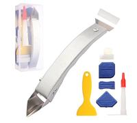 iLitLuk Strumento per la Rimozione del Calafataggio in Acciaio Inox Kit di Attrezzi per Calafataggio Rimuovi Sigillante Strumento per la Rimozione del Stucco Raschietto per Fughe Spatole per Silicone
