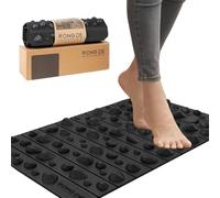 iLivin Tappetino Massaggiatore per Piedi + Tappetino Doccia Antiscivolo, con Numerosi Punti di Massaggio, Riflessologia Plantare, Tappetino Anti-fatica per Bagno e Scrivania in Piedi, 30 x 50 cm