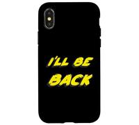 I'll be back | 80's 1980's 1990's Movie Quote 90's Custodia per iPhone X/XS