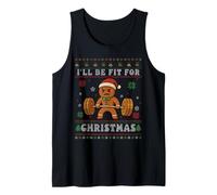 I'll Be Fit for Christmas Gingerbread Gym Brutto Natale Canotta