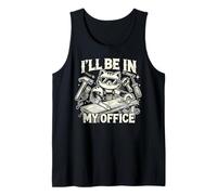 I'll Be in My Office Carpentry Meme Cat Woodworker Canotta