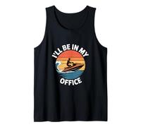 ILL Be in My Office Divertente Jet Ski Sarcastico Canotta