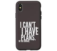 I'll Be in The Garage Mechanic Dad Joke Handyman Grandpa Custodia per iPhone X/XS