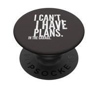 I'll Be in The Garage Mechanic Dad Joke Handyman Grandpa PopSockets PopGrip Adesivo