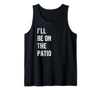 I'll Be On The Patio Retro Vintage Testo Canotta