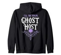 I'll Be Your Ghost Host Paranormal Spooky Halloween Vibe Felpa con Cappuccio