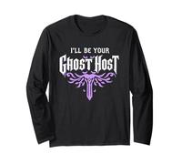 I'll Be Your Ghost Host Spooky Fun Halloween Vibe Maglia a Manica