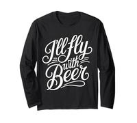 I'll Fly with Beer Bevitore di viaggiatori Chill Brew - Maglia a Manica