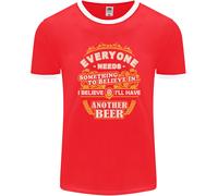 Ill Have Another Beer Divertente Alcolico Uomo Ringer T-Shirt FotL