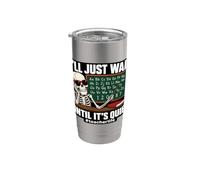 I'll Just Wait Until It's Quiet Funny Sarcastic Teacher Bicchiere termico in acciaio inox doppia parete