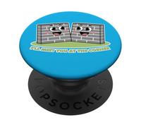 I'll Meet You At The Corner Cartoon Walls Funny Dad Joke PopSockets PopGrip Adesivo