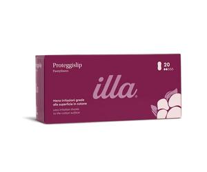 illa Proteggislip - Assorbenti Salvaslip con Superficie in Cotone al 100% - Proteggi Slip Anatomici - Per i Giorni del Ciclo di Flusso Leggero - Azione Odor Control - 1 Confezione da 20 Pezzi