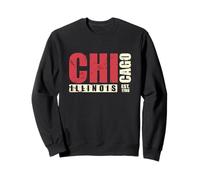 Illinois Chicago Stati Uniti America Stato Felpa