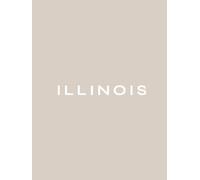 Illinois: decorative coffee table book, 8.25x11” for bookshelves, home decor, display, staging
