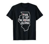 Illinois Euchre Pick It Up I'm Going Alone - Gioco di Carte Maglietta