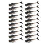 Illkjasfc 20 Esche da Pesca A Coda Ruotata Oscillano Morbide Migliora La Flessibilità per I Bassi Trote Cattura Morbida per I Bassi