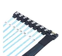 Illkjasfc 90 Gradi PCIe SFF 8611 8i A 8X 7P Maschio A Maschio Cavo Splitter velocità Veloce per Disco Solido EGPU 50/80/100 Cm Connettore Dritto Pcie