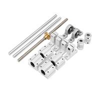 Illkjasfc Accessori per stampante 3D, set di mandrini T8, 400 mm, set di assi ottici KP08 SCS8UU, supporti di montaggio
