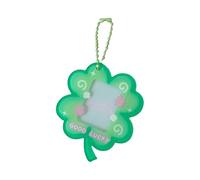 Illkjasfc Accessorio Portachiavi Porta Carte Portafoto Compatto Lucky Clovers In Materiali Acrilici Per Esporre Foto Individuali O Documenti D'identità Custodia Per Foto Pendolari In Ufficio