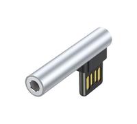 Illkjasfc Adattatore da USB a 3,5 mm per ascolto stereo e chiamate, compatibile con computer fissi e portatili per ascolto stereo e adattatore per chiamate