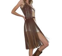 Illkjasfc Cintura Con Frange Borchiate Rivetti Punk Per Le Donne Reggicalze Regolabile Abiti Da Festa Eventi Cosplay E Alla A Tema