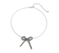 Illkjasfc Collana con ciondolo a fiocco alla moda, stile versatile, set da donna per migliorare qualsiasi outfit dal design elegante e unico