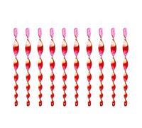 Illkjasfc Confezione da 10 spaventapasseri rotanti per uccelli, spirali riflettenti per venti e decorazioni da giardino, strumento di spavento visivo per patio, cortile, uso a spirale per uccelli