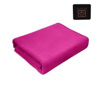 Illkjasfc Coperta Elettrica Ricaricabile per Scongelamento con Doppia Sicurezza Sicurezza Propulsione USB Comodo Uso Telelavoro in Poliestere Coperta Letto Riscaldata Densa con Regolatore