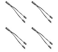 Illkjasfc Distributore Fili per Maglione da 2 Pin Femmina A 2X Maschio Link Posteriori Dispositivo Multiplo Che Unisce Cavo Alimentazione della Scheda Madre con Isolamento in PVC