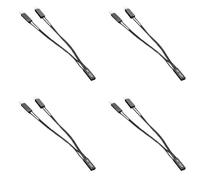 Illkjasfc Distributore Fili per Maglione da 2 Pin Femmina A 2X Maschio Link Posteriori Dispositivo Multiplo Che Unisce Cavo Alimentazione della Scheda Madre con Isolamento in PVC