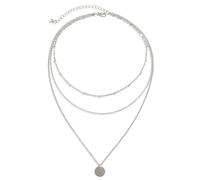 Illkjasfc Elegante collana multistrato a tema scuro che combina paillettes in metallo e perle progettate per la moda delle donne in avanti collana da donna alla moda