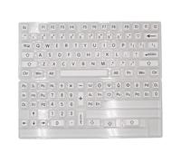 Illkjasfc I keycaps originali di altezza in bianco e nero hanno messo 125PCS per la digitazione comoda estesa delle tastiere meccaniche