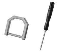 Illkjasfc Portachiavi con Moschettone con Cacciavite Staccabile Attrezzi da Esterno Leggeri per Escursionismo Campeggio Gancio in Titanio Regolabile Essenziale