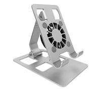 Illkjasfc Portatile Desktop Cellulare Tablet Stand Con Ventola Di Raffreddamento Regolabile Pieghevole Supporto Del Telefono Tablet