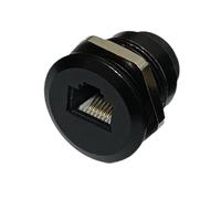 Illkjasfc Prese per Montaggio A Pannello 6P6C CAT3 Alloggiamenti in Leghe Zinco Due Porte Femmina Connettori per Apparecchiature Telecomunicazione Accoppiatore Telefonica Industriale